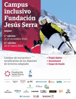 Campus inclusivo Fundación Jesús Serra de esquí alpino, esquí de fondo y snowboard